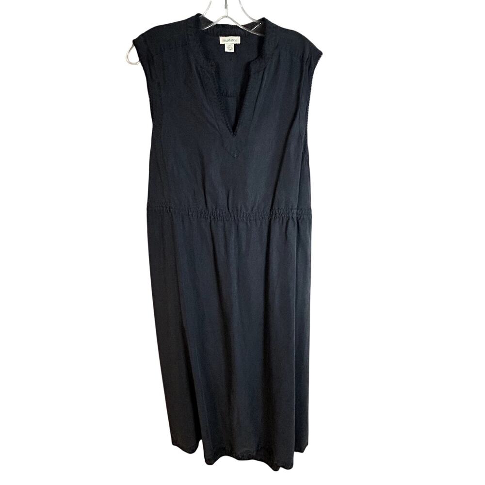Sundance Back Cut Out Maxi Dress Womens Size 14 Plus Lyocell Gray NWOT